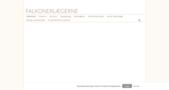 Desktop Screenshot of falkonerlaegerne.dk